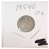 1854-O seated Liberty dime