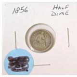 1856 seated Liberty half dime