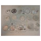 Lot ot 13 - 1oz .999 silver rounds and coins,