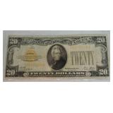 1928 $20 gold certificate