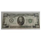 1928 $20 FRN, CU