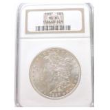 1887 Morgan NGC MS63
