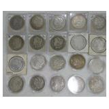 Lot of 20 Morgan dollars