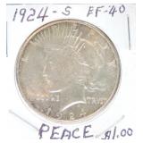 1924-S Peace EF