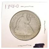 1848-O seated Liberty half