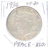 1934 Peace VF