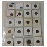 Page of 80 Lincoln cents 1910-71