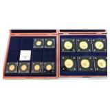 Lot of 12 - .999 gold rounds, 6 - 1/200oz and