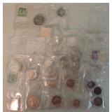 Lot of US coins - 6 silver halves, 5 silver