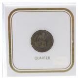 1855 Liberty seated quarter