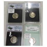 Jefferson nickel lot of 4: 1953-S MS65,