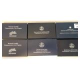Lot of 6 commemoratives: 2 - 2006 Ben Franklin