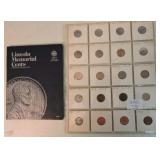 Page of 20 Lincoln cent error coins and
