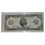 1914 $5 FRN blue seal