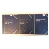 Lot of 3 Washington quarter albums,