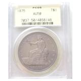 1875 Seated Liberty dollar PCGS AU50