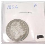 1836 Bust quarter F