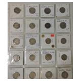 Page of 20 Buffalo nickels 1916-20