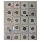 Page of 20 Buffalo nickels 1913-16