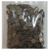 Bag of 1000 Lincoln wheat cents