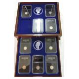 Unc Mercury dime set, 9 coins