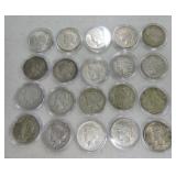 Lot of 20 Peace dollars