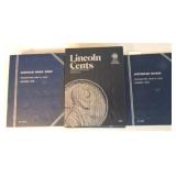 Lot of 5 Lincoln cent albums: 1909-40 with coins,