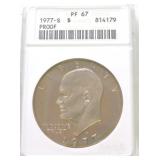 1977-S Eisenhower dollar ANACS PF67