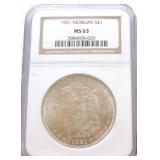 1921 Morgan NGC MS63