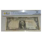 1985 $1 FRN Error note PCGS Overprint