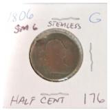 1806 half cent G