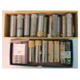 Lot of 27 Jefferson nickel rolls, some BU