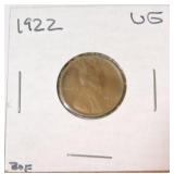 1922-P Lincoln cent VG
