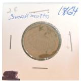 1864 Two cent, SM