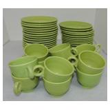 Vintage Fiesta cup & saucer group,