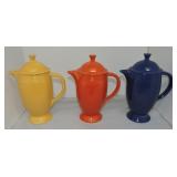 Vintage Fiesta coffee pot group,
