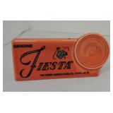 Fiesta Post 86 shelf sign, persimmon