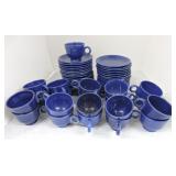 Vintage Fiesta cup & saucer group,