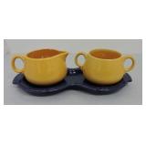 Vintage Fiesta promotional yellow cream and