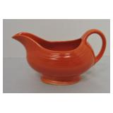 Vintage Fiesta sauce boat, red