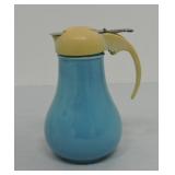 Vintage Fiesta syrup pitcher, turquoise, lid