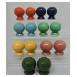 Vintage Fiesta salt & pepper group, 7 pair,