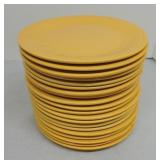 Vintage Fiesta 9" plate group, 20 yellow, some