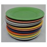 Vintage Fiesta 10" plate group, 14 mixed