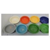 Vintage Fiesta 5 1/2" fruit bowl group,