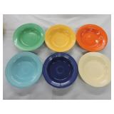 Vintage Fiesta deep plate group,