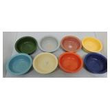 Vintage Fiesta 4 3/4" fruit bowl group,