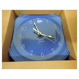 Fiesta Post 86 plate clock, sapphire