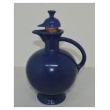 Vintage Fiesta carafe, cobalt, nick to lid