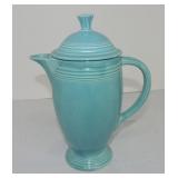 Vintage Fiesta coffee pot, turquoise
